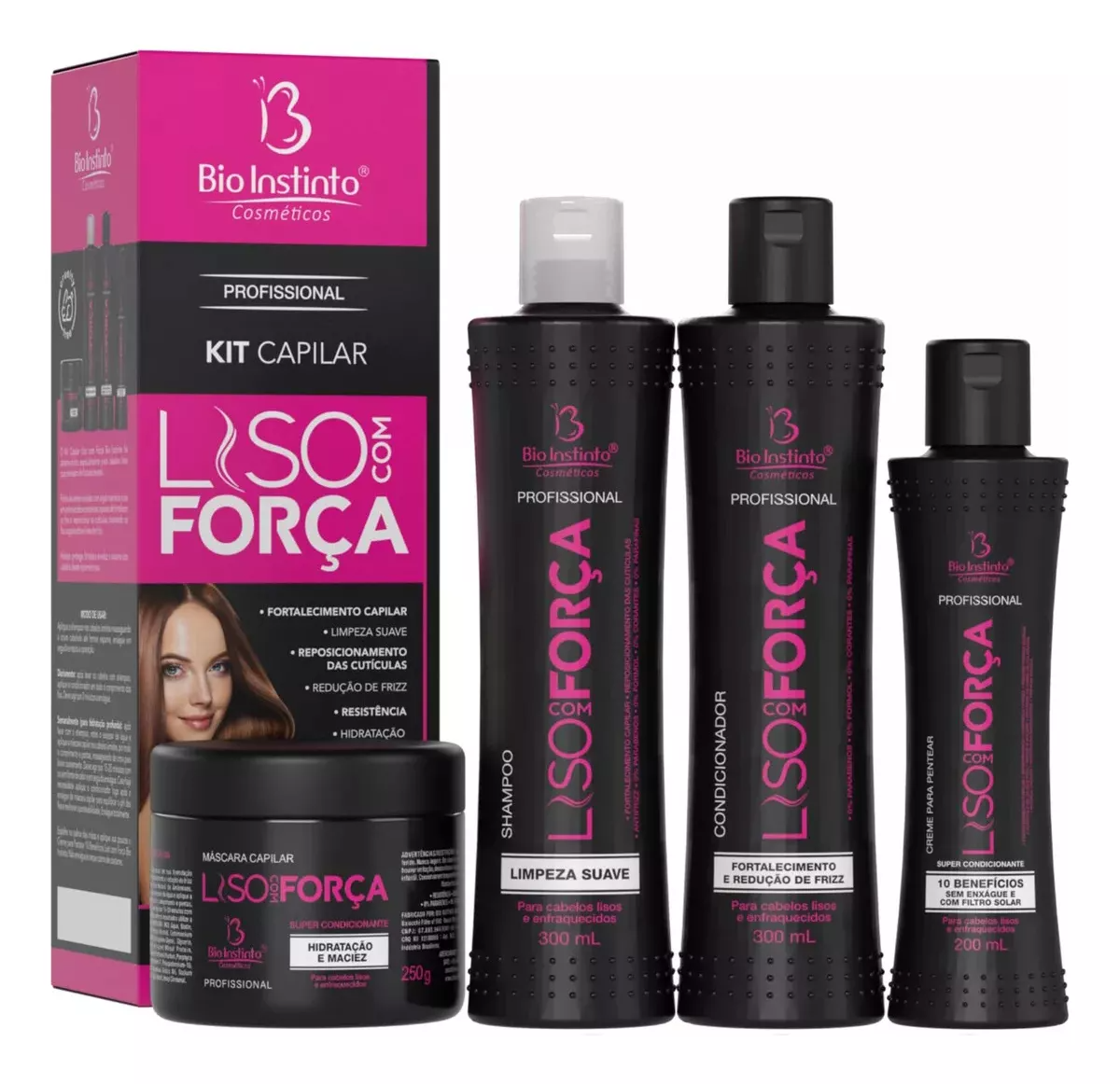 KIT CAPILAR BIO INSTINTO LISO COM FORÇA