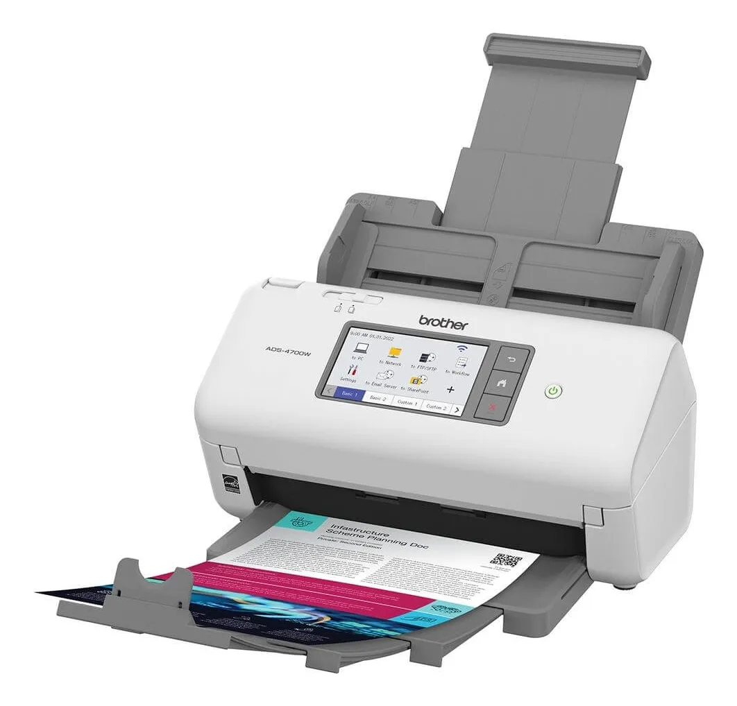 SCANNER DE MESA BROTHER ADS-4700W COM WIFI